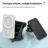 15w Magnetic Car Wireless Charger Qi Fast Charging Mount Air Vent Phone Stand For iPhone 12 Pro Max 12 Mini Magsafe Car Holder