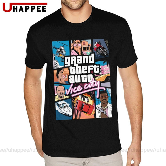 Grand Theft Auto Crew Neck T-Shirts