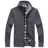 Men's Zipper Knitted Thick Cardigans