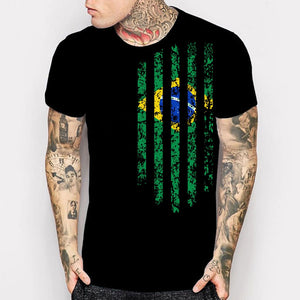 Brazil Vintage Flag T-Shirts