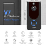 EKEN V7 HD 1080P Smart WiFi Video Doorbell Camera Visual Intercom Night vision IP Door Bell Wireless Security Camera
