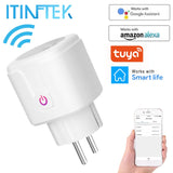 WiFi Smart Plug EU US UK Adaptor Wireless Remote Voice Control Power Energy Monitor Outlet Timer Socket for Alexa Google Home