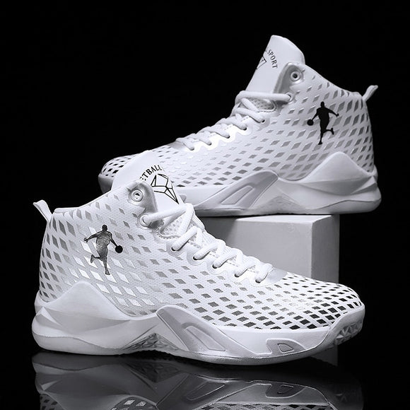 Brand Mens Basketball Shoes Boys High-top Sneakers Casual Breathable Tennis Shoes Womens Comfortable Non-slip Youth Sports Shoes