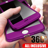ZNP 360 Full Protective Phone Case For iPhone 8 7 Plus 6 6s Case 5 5S SE X 10 Full Cover For iPhone XR Xs Max X Case cover