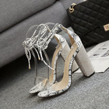 Rome heeled ankle strap sandals