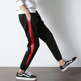 Loose Casual Beamed Harem Trousers