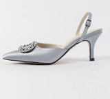 Stiletto pointed shallow mouth sandals